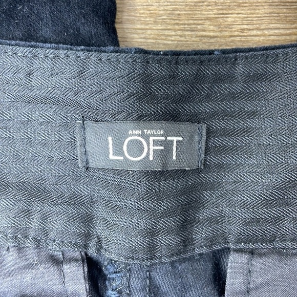 The Loft Women’s Black Velvet Marisa Skinny Pants, size 4 - Picture 2 of 11